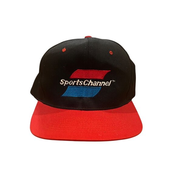 Vintage 1990’s SportsChannel New England KC Black SnapBack Hat - Picture 1 of 6